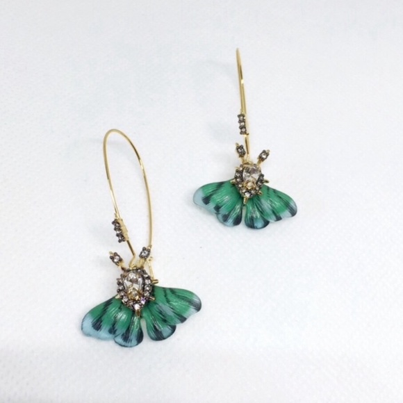 Alexis Bittar Jewelry - NWOT Alexis Bittar Crystal Butterflies Earrings